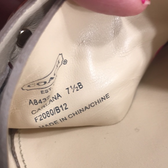 COACH Carlana SIGNATURE Gold Espadrilles Platform Wedge Heels - Picture 9 of 11